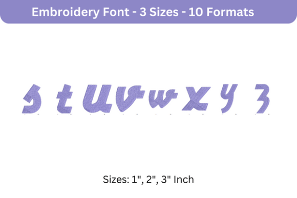 Airstream Font Lower Case S to Z
