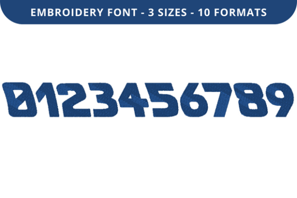 Back to the Past Font 0 to 9 Review for Seasonal Embroidery