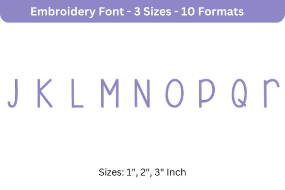 Beautiful Font Uppercase J to R