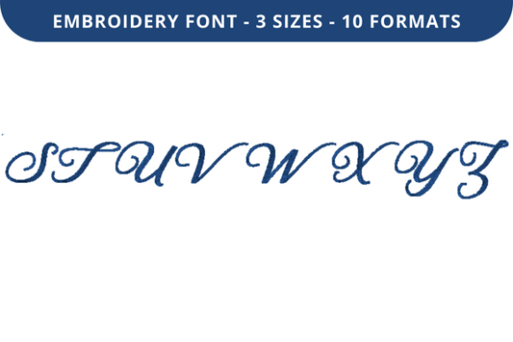 Besides Me Font S to Z: A Commercial Embroidery Font Review