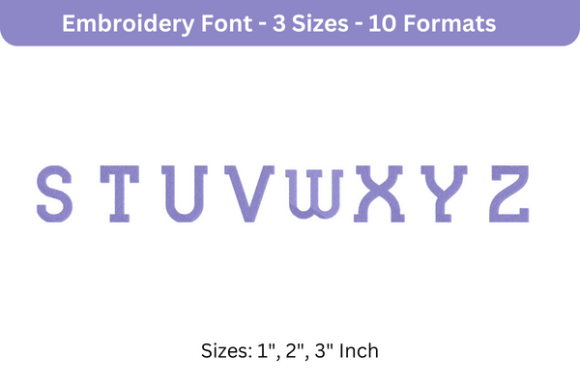 Blue Plate Font Uppercase S to Z