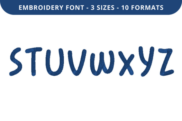Easykisses Font S to Z for Your Embroidery Business