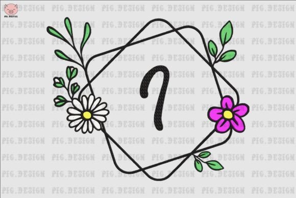 Flower Daisy Font I: A Designer’s Take on Custom Embroidery