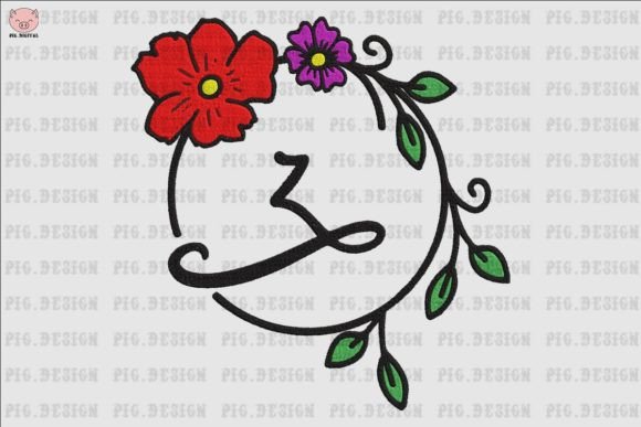 Flower Font Z: A Designer's Review for Personalized Embroidery Gifts