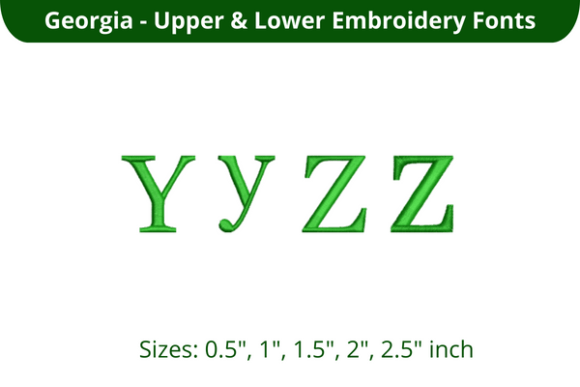 Georgia Font YZ: A Seasonal Embroidery Review