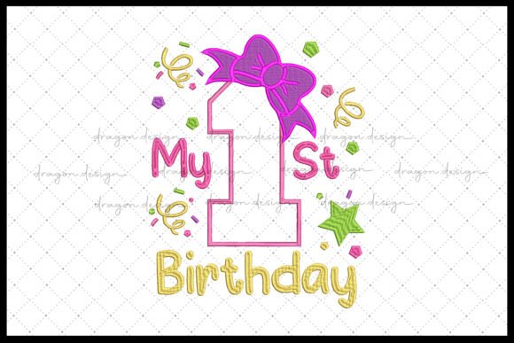 My 1st Birthday Embroidery Design Review for Sellers